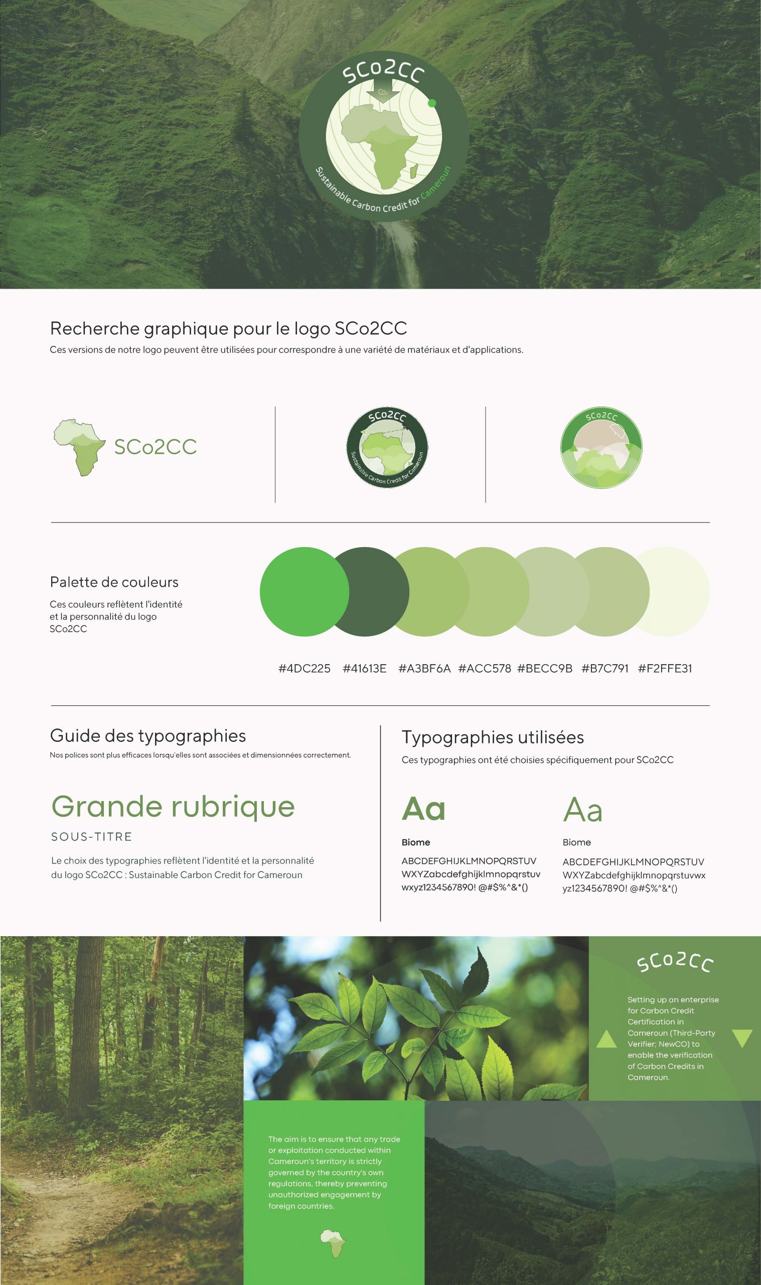 Charte-Graphique-creation-logotytpe-SCo2CC-Sustainable-credit-carbon-for-cameroun-argans-project-acri-filiale-WanderBus-creation-design